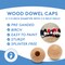 Wood Dowel Caps Assorted Sizes, For Crafts and DIY | Woodpeckers